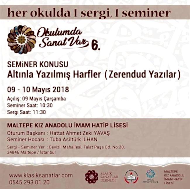 Her Okulda 1 Sergi, 1 Seminer  6.   Maltepe Kız Anadolu İmam Hatip Lisesi Sergi ve Seminer